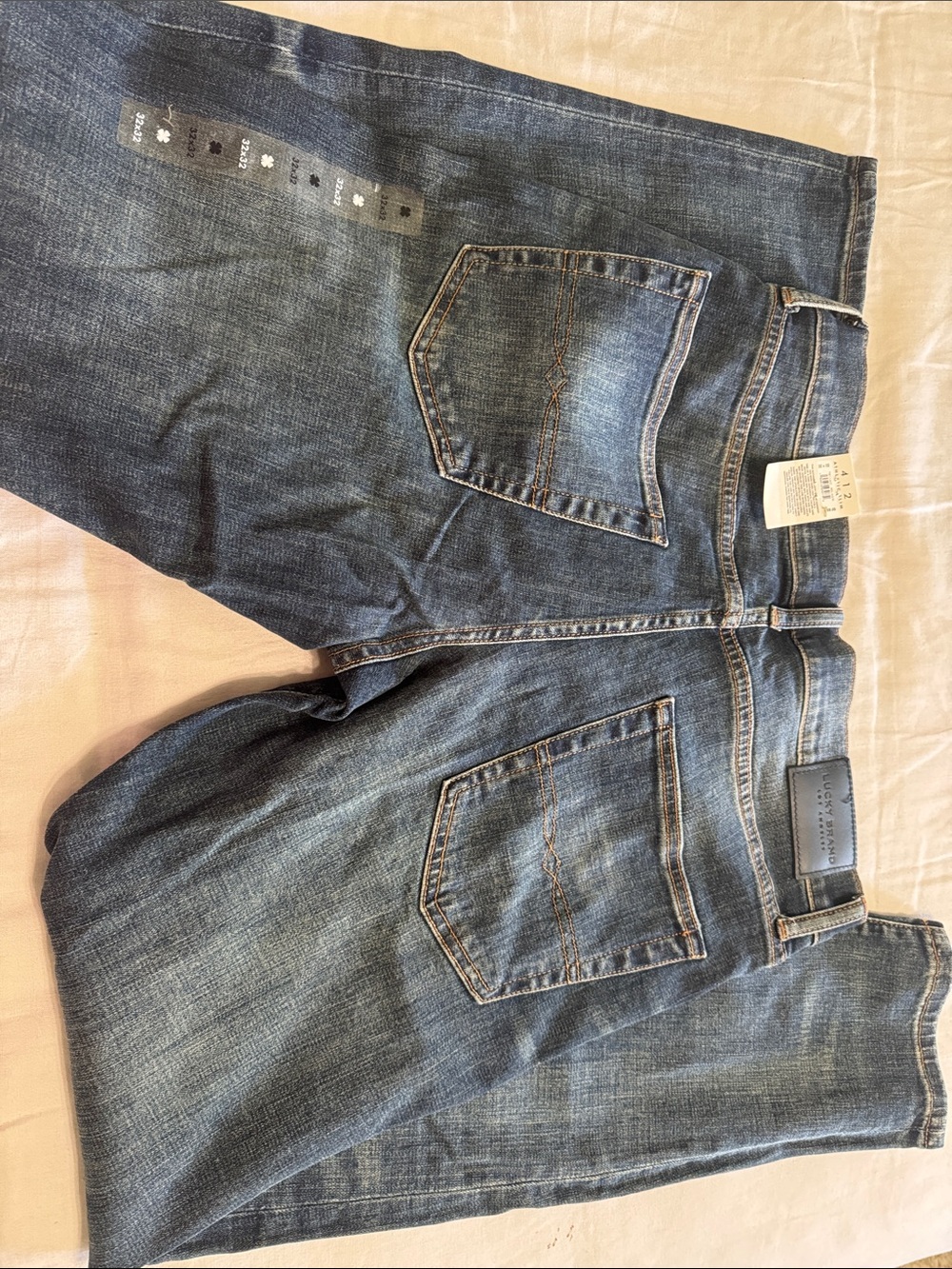 Lucky Brand Men's Dark Blue Straight Jeans